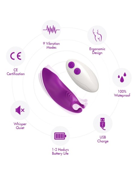 ARMONY HONEYBEE PANTIES VIBRADOR PUNTO G CONTROL REMOTO FUCSIA