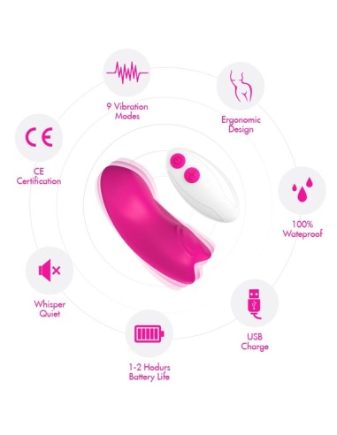 ARMONY BUTTERFLY PANTIES VIBRADOR CONTROL REMOTO ROSA
