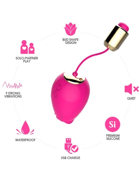 ARMONY MANDALA HUEVO VIBRADOR PUNTO G CONTROL REMOTO FUCSIA