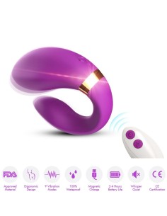ARMONY CRESCENT VIBRADOR PAREJA CONTROL REMOTO VIOLETA