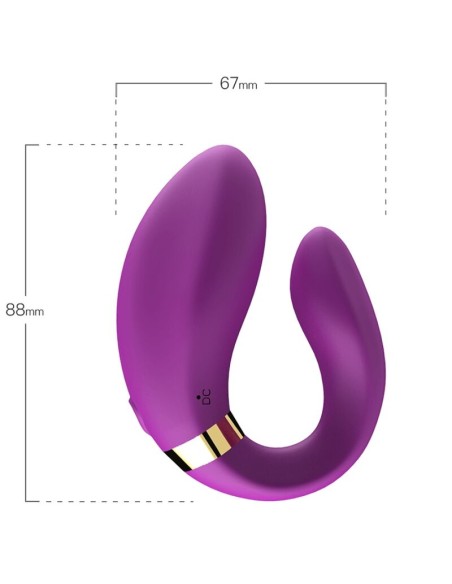 ARMONY CRESCENT VIBRADOR PAREJA CONTROL REMOTO VIOLETA