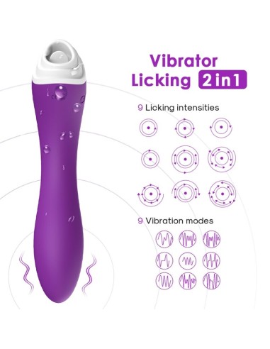 ARMONY FAIRYLAND ESTIMULADOR CON LENGUA CLITORIS VIBRADOR VIOLETA