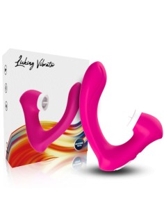ARMONY SECRETKISS ESTIMULADOR CON LENGUA CLITORIS VIBRADOR CURVO FUCSIA