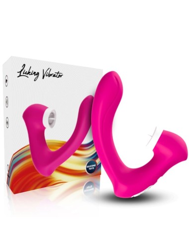 ARMONY SECRETKISS ESTIMULADOR CON LENGUA CLITORIS VIBRADOR CURVO FUCSIA