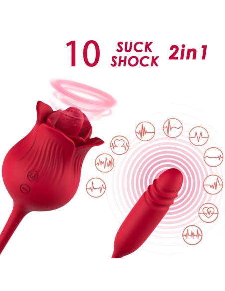ARMONY ROSELIP ESTIMULADOR CLITORIS CON LENGUA 10 MODOS VIBRADOR ROJO