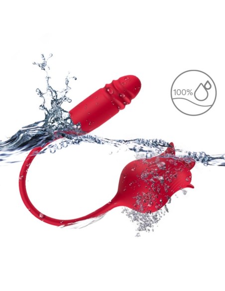 ARMONY ROSELIP ESTIMULADOR CLITORIS CON LENGUA 10 MODOS VIBRADOR ROJO
