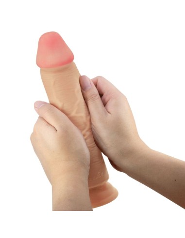 PRETTY LOVE SLIDING SKIN SERIES DILDO REALISTICO CON VENTOSA PIEL DESLIZANTE NATURAL 234 CM