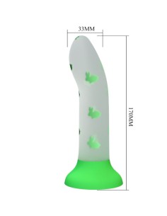 PRETTY LOVE MAGICAL NIGHTFALL DILDO SIN VIBRACION LUMINOSO VERDE