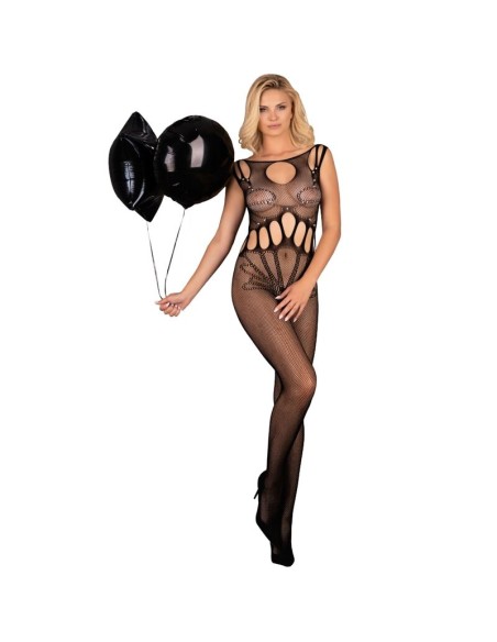 LIVCO CORSETTI FASHION AMAHIL BODYSTOCKING CROTCHLESS NEGRO TALLA UNICA