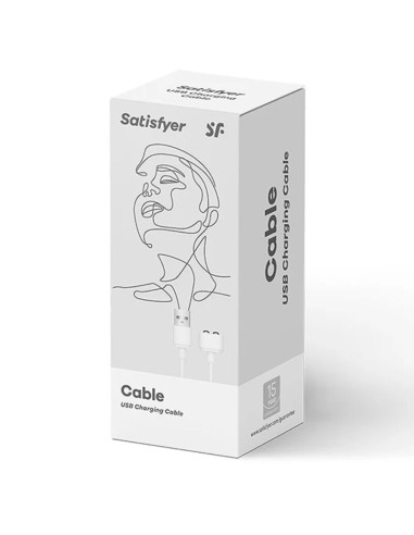 SATISFYER CABLE USB CARGADOR BLANCO