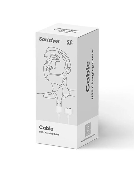 SATISFYER CABLE USB CARGADOR BLANCO