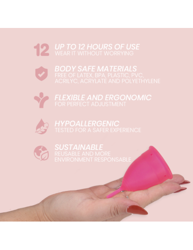 INTIMICHIC COPA MENSTRUAL SILICONA MEDICA TALLA S