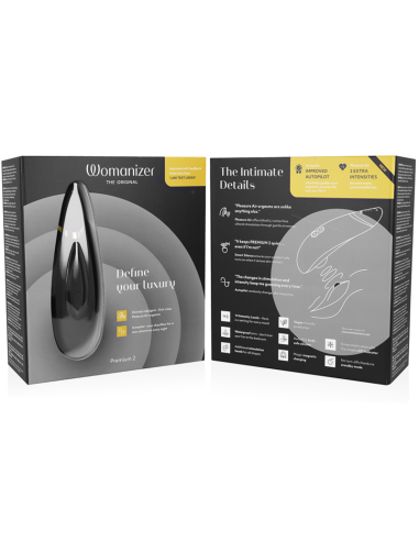WOMANIZER PREMIUM 2 ESTIMULADOR DE CLITORIS NEGRO