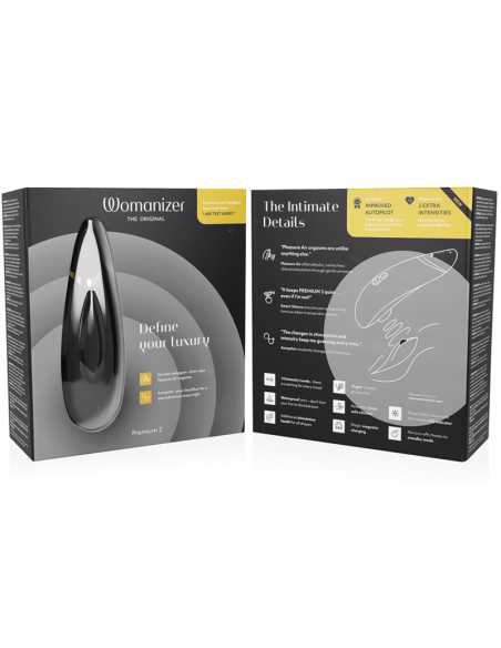 WOMANIZER PREMIUM 2 ESTIMULADOR DE CLITORIS NEGRO