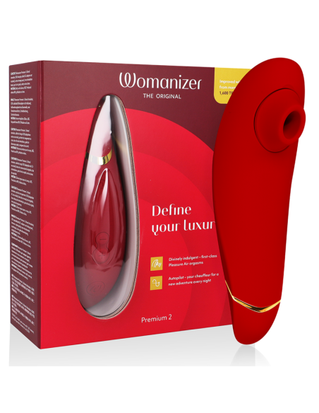WOMANIZER PREMIUM 2 ESTIMULADOR DE CLITORIS BURDEOS