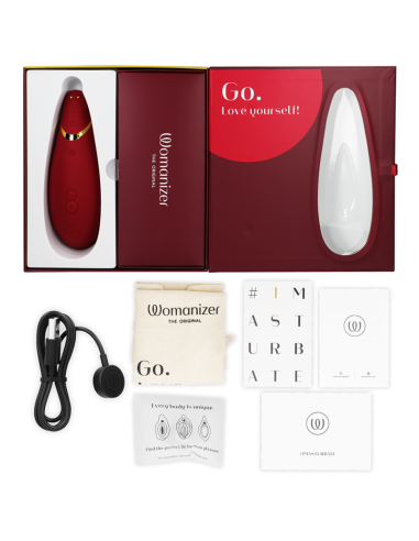 WOMANIZER PREMIUM 2 ESTIMULADOR DE CLITORIS BURDEOS