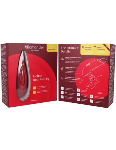 WOMANIZER PREMIUM 2 ESTIMULADOR DE CLITORIS BURDEOS