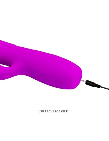 PRETTY LOVE MELANIE VIBRADOR CONEJO RECARGABLE MORADO