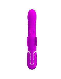 PRETTY LOVE VIBRADOR RABBIT MULTIFUNCION 4 EN 1 MARIPOSA FUCSIA 2