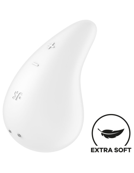 SATISFYER DEW DROP VIBRADOR LAY ON BLANCO