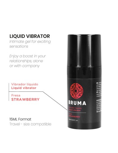 BRUMA VIBRADOR LIQUIDO ULTRA DESLIZANTE FRESA 15 ML