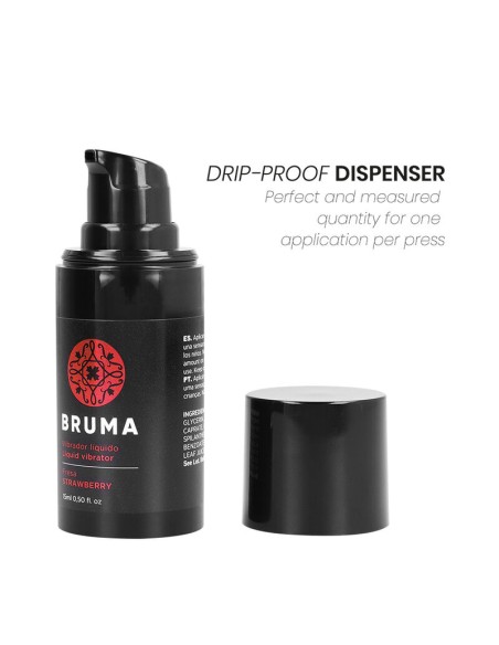 BRUMA VIBRADOR LIQUIDO ULTRA DESLIZANTE FRESA 15 ML