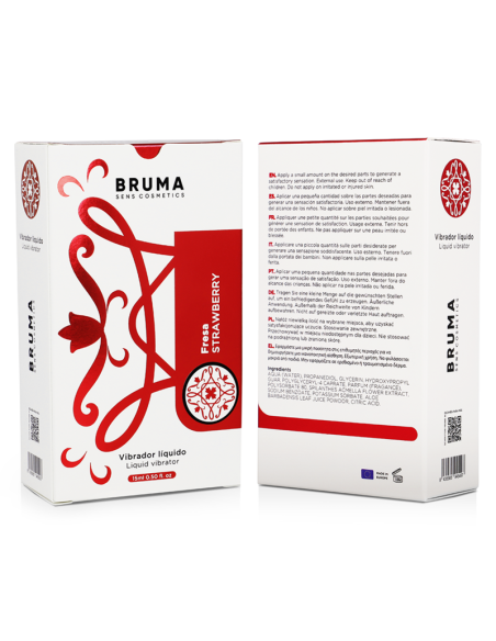 BRUMA VIBRADOR LIQUIDO ULTRA DESLIZANTE FRESA 15 ML