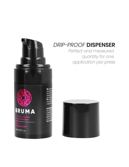BRUMA VIBRADOR LIQUIDO ULTRA DESLIZANTE CHICLE 15 ML