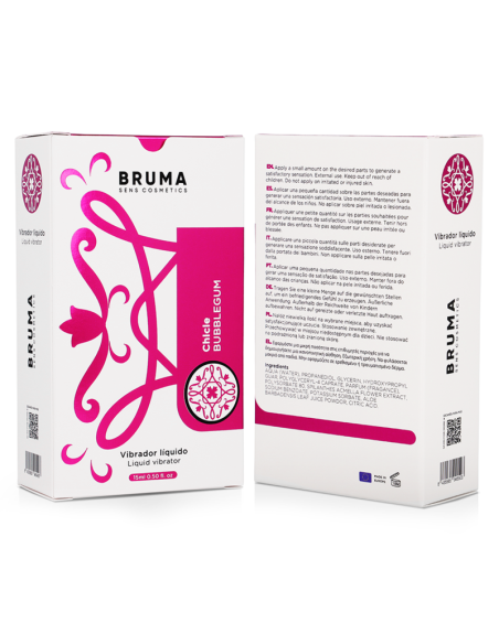 BRUMA VIBRADOR LIQUIDO ULTRA DESLIZANTE CHICLE 15 ML