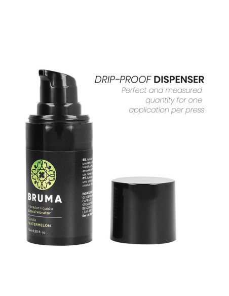 BRUMA VIBRADOR LIQUIDO ULTRA DESLIZANTE SANDIA 15 ML