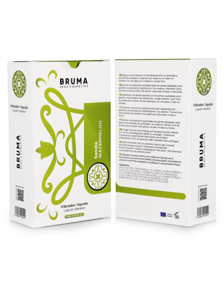BRUMA VIBRADOR LIQUIDO ULTRA DESLIZANTE SANDIA 15 ML