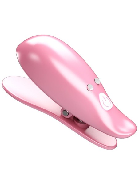 PRETTY LOVE LEAF PINZAS VIBRATORIAS PARA PEZONES ROSA