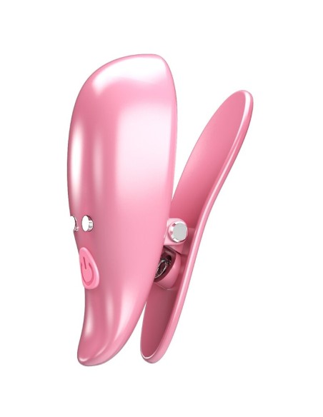 PRETTY LOVE LEAF PINZAS VIBRATORIAS PARA PEZONES ROSA