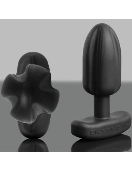 ELECTRASTIM TARTARUS PLUG ANAL SILICONA QUADRIPOLAR NEGRO