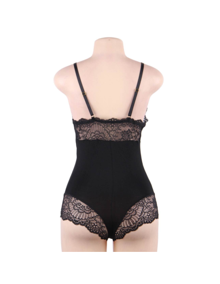 SUBBLIME TEDDY DETALLE ENCAJE FLORAL NEGRO L XL