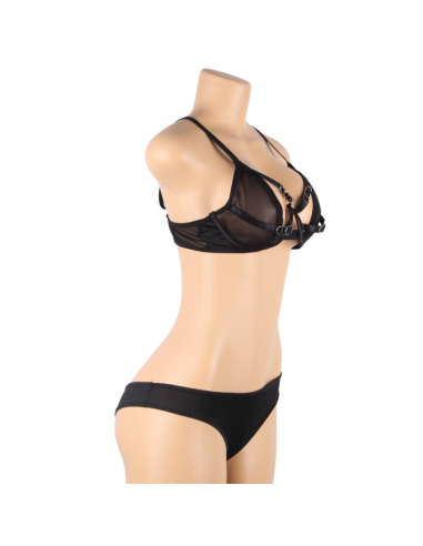 SUBBLIME SET DOS PIEZAS SUJETADOR TRANSPARENCIAS Y TIRAS S M