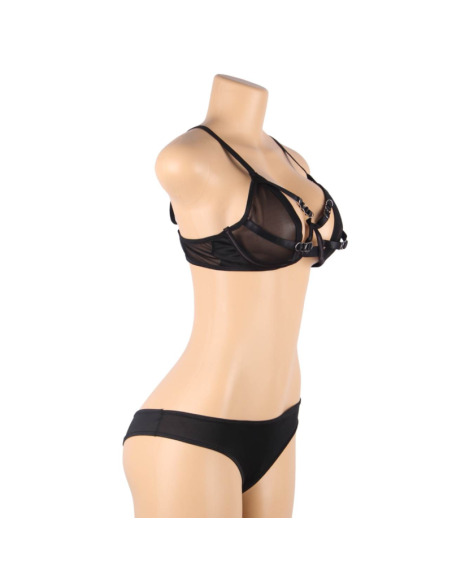 SUBBLIME SET DOS PIEZAS SUJETADOR TRANSPARENCIAS Y TIRAS S M