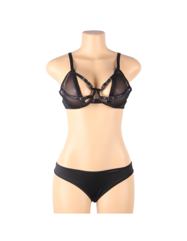 SUBBLIME SET DOS PIEZAS SUJETADOR TRANSPARENCIAS Y TIRAS S M