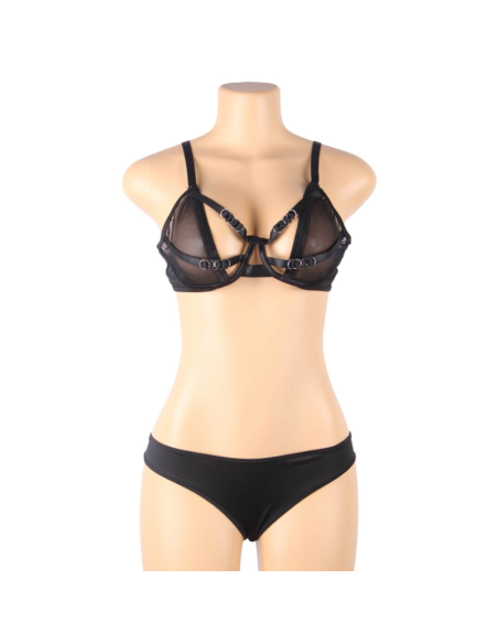 SUBBLIME SET DOS PIEZAS SUJETADOR TRANSPARENCIAS Y TIRAS S M