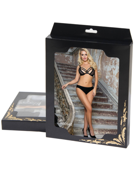 SUBBLIME SET DOS PIEZAS SUJETADOR TRANSPARENCIAS Y TIRAS S M