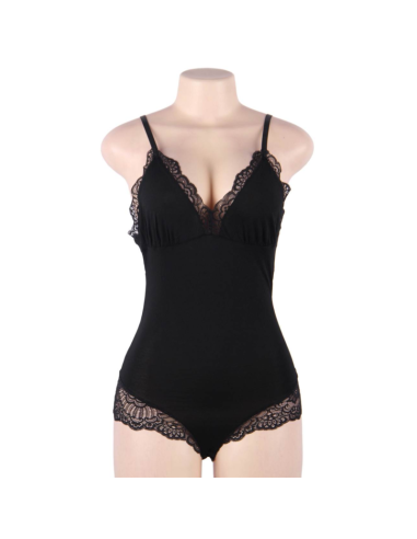 SUBBLIME TEDDY DETALLE ENCAJE FLORAL NEGRO S M