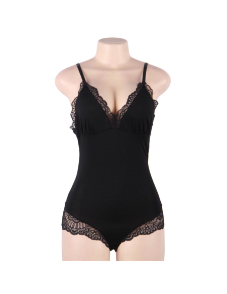 SUBBLIME TEDDY DETALLE ENCAJE FLORAL NEGRO S M