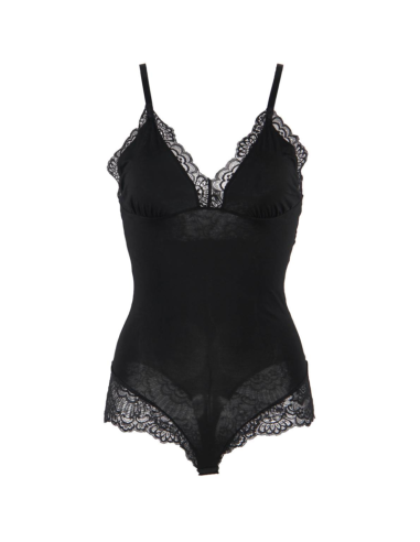 SUBBLIME TEDDY DETALLE ENCAJE FLORAL NEGRO S M