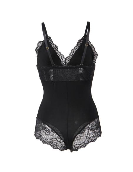 SUBBLIME TEDDY DETALLE ENCAJE FLORAL NEGRO S M