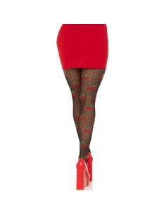 LEG AVENUE MEDIAS LUNARES CEREZA NEGRO 2