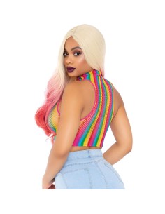 LEG AVENUE TOP DE REJILLA MULTICOLOR 2