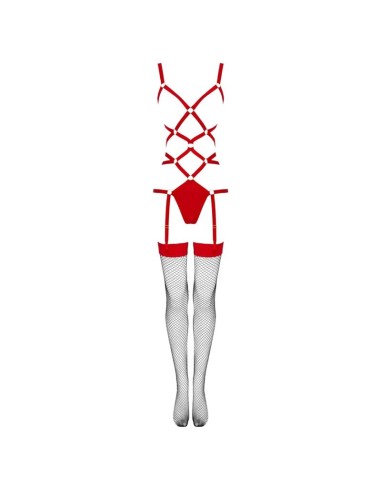 LIVCO CORSETTI FASHION THIARA LC 20213 SET BODY MEDIAS ROJA S M