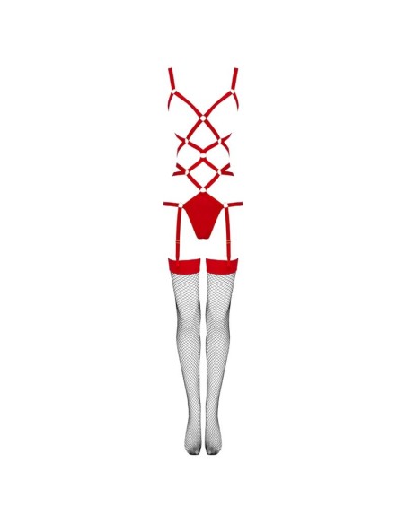 LIVCO CORSETTI FASHION THIARA LC 20213 SET BODY MEDIAS ROJA S M