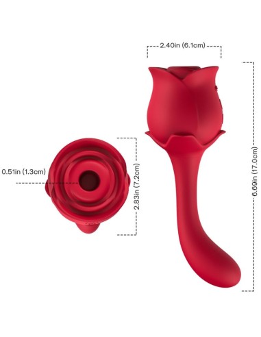 ARMONY ROSELOVER SUCCIONADOR CLITORIS ESTIMULADOR ROJO