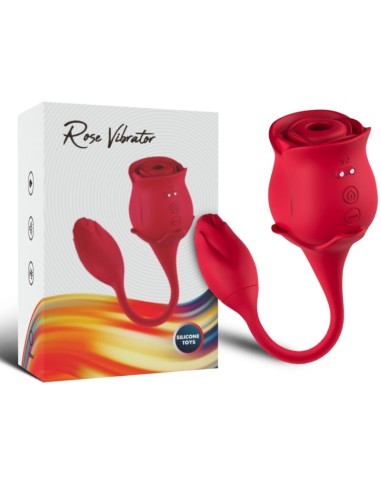 ARMONY ROSA SUCCIONADOR DE CLITORIS VIBRADOR 10 MODOS ROJO